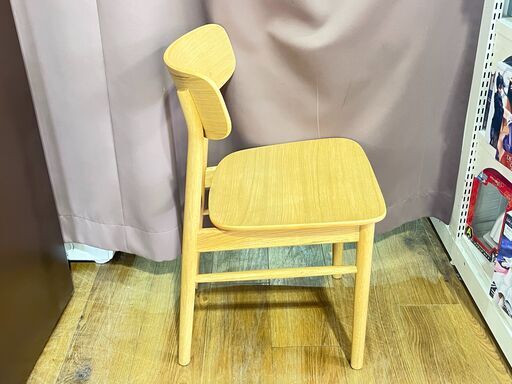 家具 生活家具 無印良品　ラウンド　チェア　オーク材　ナチュラル