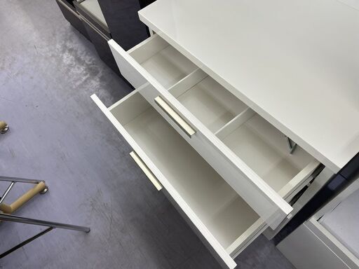 ニトリ ダイニングボード (ソレル 70DB WH) レンジボード 食器棚 エナメル キッチン収納 ホワイト 白 札幌市手稲区