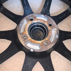 中古 17インチ アルミホイールセット 7J 454100 自家塗装ありの画像