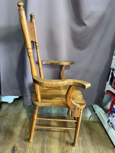 家具 ハイバックチェアー　ブラウン