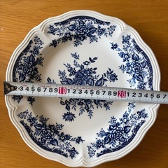 お皿 ニッコー ブルーカーネーションの画像