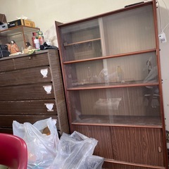 3/20に来れる方　飾り棚　収納棚　和タンス　タンス　衣装収納　昭和レトロ　棚の画像