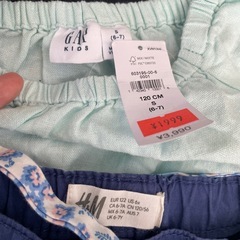 女児　夏　120 未使用　GAP H&M 上下2点セット B-29の画像