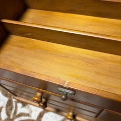 木製裁縫箱の画像