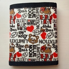 BLUE MOON BLUE ブルームーンブルー アロハベア柄折畳み財布の画像