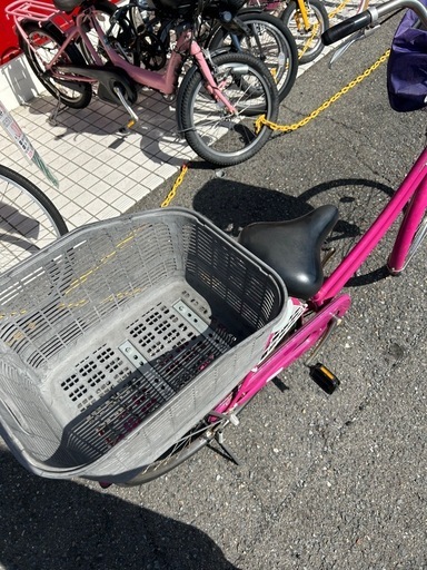 自転車 後ろカゴ付き 26インチ