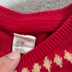H&M サンタクロースニット80の画像