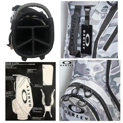 新品タグ付未使用 OAKLEY オークリー スタンド キャディバッグ 9.5型 ホワイトカモ　廃盤モデル！の画像