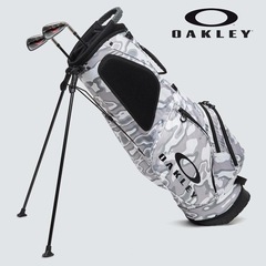 新品タグ付未使用 OAKLEY オークリー スタンド キャディバッグ 9.5型 ホワイトカモ　廃盤モデル！の画像