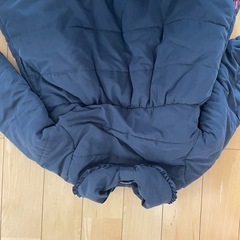 女児　ダウンコート　110 ネイビー　B-31の画像