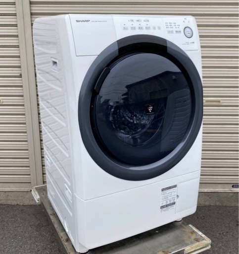 【全国最安値】?2020年購入SHARPドラム式洗濯乾燥機　単身最適ES-S7D 配達無料