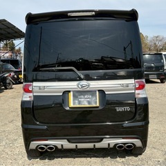 【支払総額13.8万円】タントカスタムRSターボ車検付き即日納車ok機関良好 カスタム多数♩フルセグTV 社外マフラー の画像