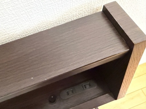 LED照明付きセミダブルベッドフレーム