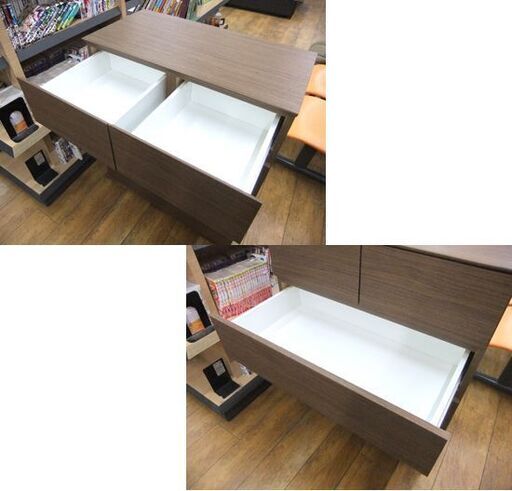 ニトリ 幅約80㎝×奥行41.5×高さ91.6㎝ 4段 ブラウン 茶系 ローチェスト クエス 箪笥 たんす  NITORI QUESS 衣類収納 タンス チェスト 札幌市厚別区 厚別店