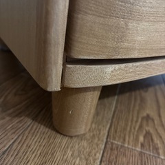 リビングチェスト　天然木　高さ144の画像
