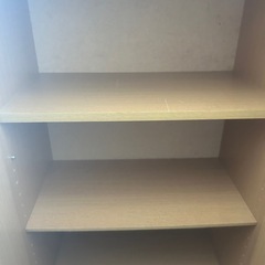 木製収納棚 扉付き 幅58×奥行35×高さ92cmの画像