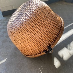 【アジアン雑貨】手編みカゴの画像