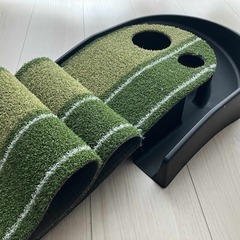 【無料】ゴルフパター 練習マットの画像