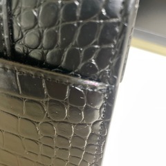 バレンシアガ アワーグラス XS 2way ハンドバッグ クロコ型押し ブラックの画像