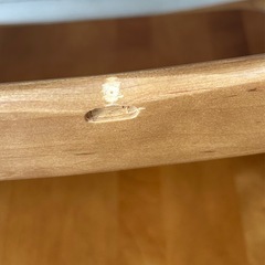 【中古品】　木製　折りたたみハイチェア/ベビーチェアの画像