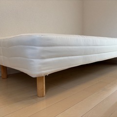 無印　脚付シングルベッドの画像