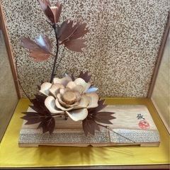 (決まりました)木で作られた花   工芸品    置物  インテリアの画像