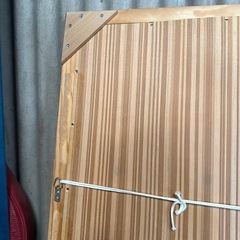 天然木　大型ミラー　80×180の画像
