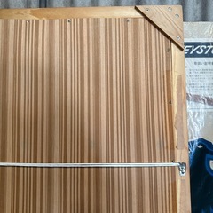 天然木　大型ミラー　80×180の画像