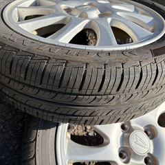 軽自動車DAIHATSU純正15インチホイール＆サマーバリ山タイヤ4本セットの画像