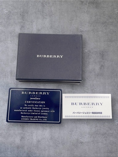 BURBERRY バーバリー ロゴ刻印入り 9号シルバーリング 925 元箱付
