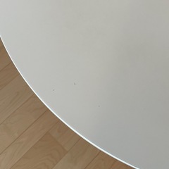 ダイニングテーブル　白　　天板直径80cmの画像