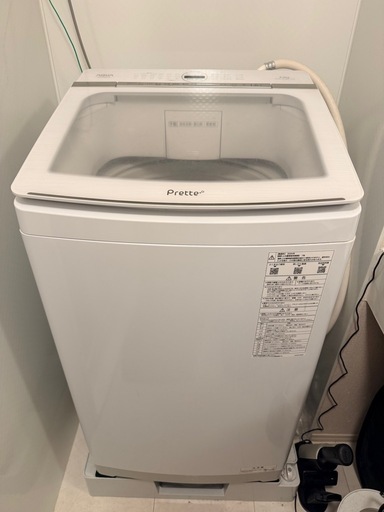 付属品完備インバーター全自動洗濯機 ホワイト AQW-VA8P(W) [洗濯8.0kg 