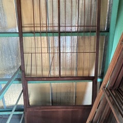 木製建具 ガラス戸 扉 5枚｜古民家・リフォーム・DIY の画像