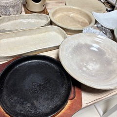 和食器　和皿　ステーキ皿、小鍋、まとめての画像