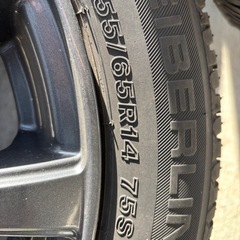 アルミ付ノーマルタイヤ　4本　155/65/R14 の画像