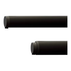 森田アルミ工業 室内 物干し竿 simple laundry bar SEN (シンプル ランドリー バー セン) 室内物干し 洗濯物干し 伸縮可能 1.28m~2.3m 最大荷重10kg ブラックの画像