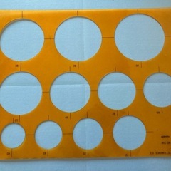 ウチダ　製図用テンプレートNo.106 ①の画像