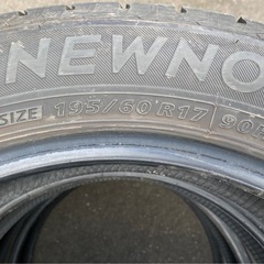 BRIDGESTONE  NEWNO 195/60R17 25年製 夏タイヤの画像