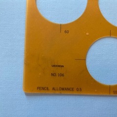 ウチダ　製図用テンプレートNo.106 ②の画像