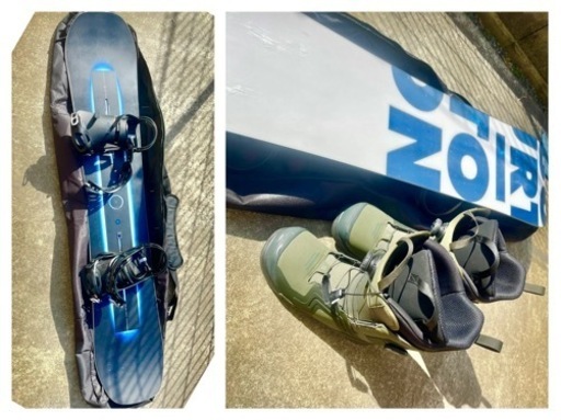 バートン Burton Custom X スノーボード  salomonブーツ ケース