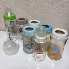 Pigeon哺乳瓶スチーム除菌乾燥器&哺乳瓶の画像
