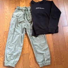 150プリーツスカート2、ロング&ショートパンツ、130から140ワンピース、140ジーパン、トレーナーの画像