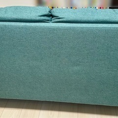 【3/22まで】グリーン2.5人掛けソファ の画像