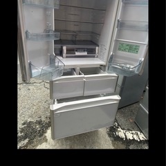 NO B226 🌈福岡市内配送設置無料✨🌈R-XG43J-XW 冷蔵庫 真空チルド XGタイプ クリスタルホワイト [430L /6ドア /観音開きタイプ]の画像