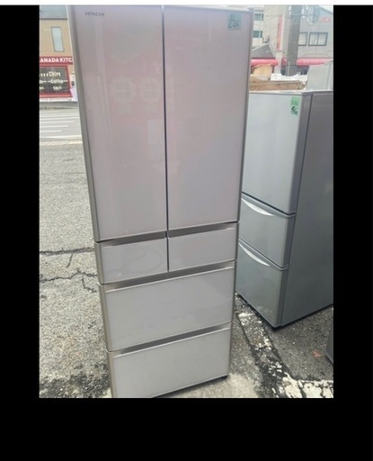 NO B226 ?福岡市内配送設置無料✨?R-XG43J-XW 冷蔵庫 真空チルド XGタイプ クリスタルホワイト [430L /6ド