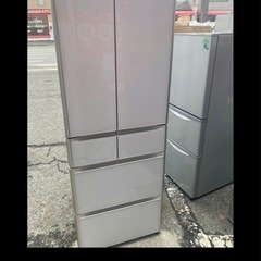 NO B226 🌈福岡市内配送設置無料✨🌈R-XG43J-XW 冷蔵庫 真空チルド XGタイプ クリスタルホワイト [430L /6ドア /観音開きタイプ]の画像
