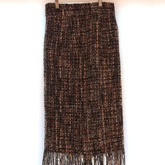 リゼクシー　　ツイードフリンジスカートの画像