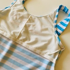 RONI 水着 セパレート　女の子 サイズ150 スカイブルーとホワイトのボーダーの画像