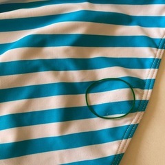 RONI 水着 セパレート　女の子 サイズ150 スカイブルーとホワイトのボーダーの画像