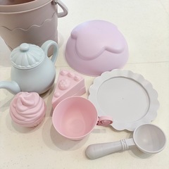 ティーセット　お砂場　おままごと　3cois スリーコインズ　スリコの画像